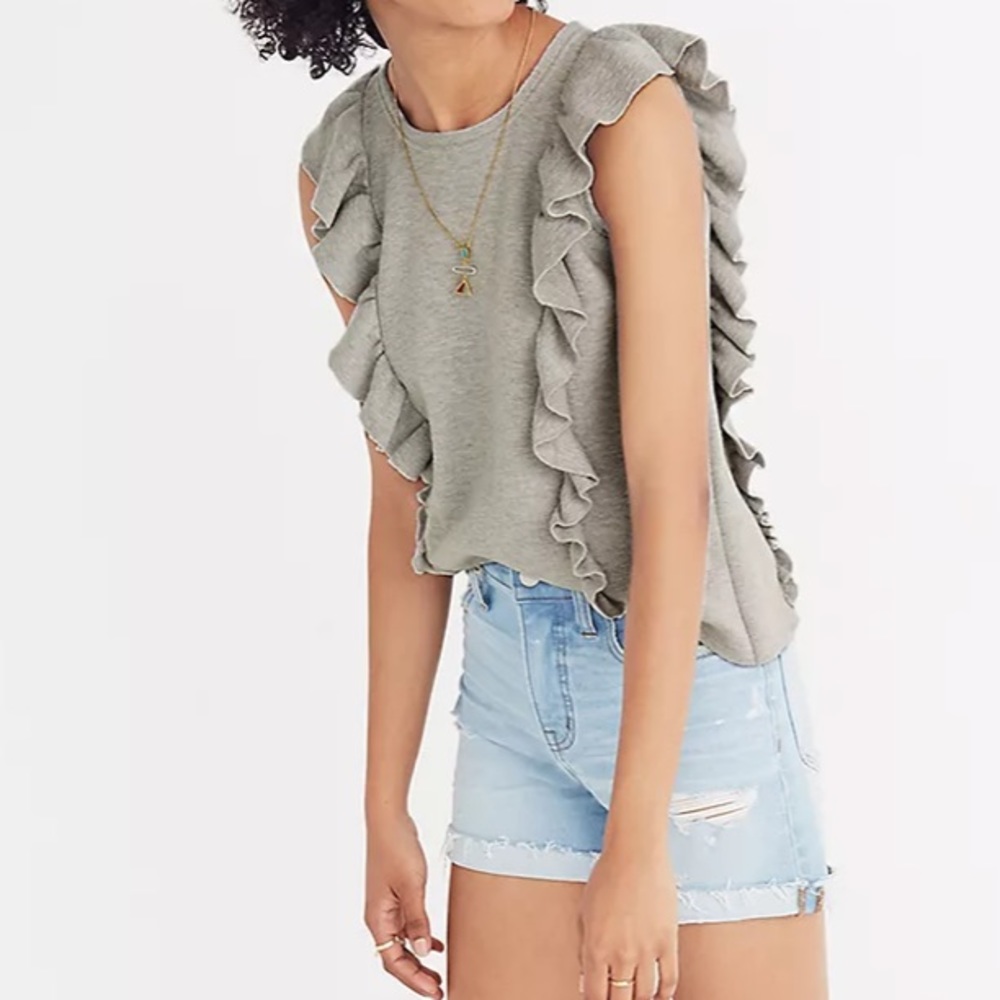 Madewell Ruffled Sweater Tank